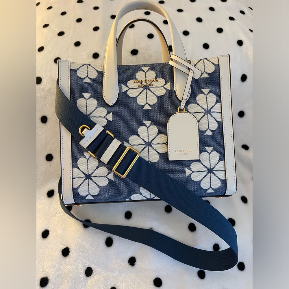 Kate Spade flower Manhattan tote
